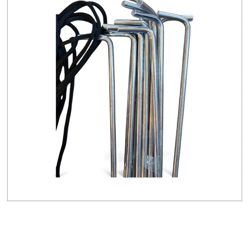 Cobizi Pop Up Canopy Stakes (12) and Guy Ropes (6) Only NWOT